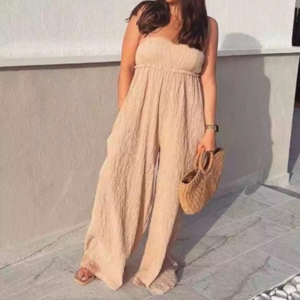 Nwt Zara Structured Long Jumpsuit - image 5